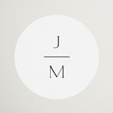 "Picture Perfect" - Wedding Favor Stickers in Opal by Jennifer Postorino - Front