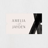 "Inky" - Wedding Favor Stickers in Onyx by Inkblot Design - Front