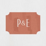 "Echo" - Wedding Favor Stickers in Rust by Jennifer Wick - Front