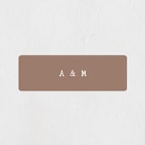 "Minimalist Shapes" - Wedding Favor Stickers in Natural by Heather Cairl - Front