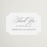 "When I Fall In Love" - Wedding Favor Stickers in Snow Bright by Design Lotus - Front