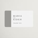 "Portrait" - Wedding Favor Stickers in Platinum by Heather Schertzer - Front