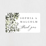 "Forever in Love" - Wedding Favor Stickers in Ivy by Hannah Williams - Front