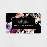 "Beauties" - Wedding Favor Stickers in Noir by Lori Wemple - Front