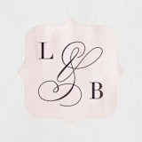 "Forever Elegant" - Wedding Favor Stickers in Mauve by Hooray Creative - Front