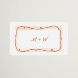 "Giardino" - Wedding Favor Stickers in Flame by Pati Cascino - Front