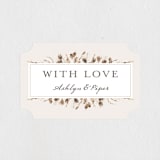 "Gone To Seed" - Wedding Favor Stickers in Taupe by Honeybunch Studio - Front