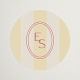 "palmetto" - Wedding Favor Stickers in Lemon by Ellen Schlegelmilch - Front