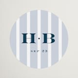 "melihrolo" - Wedding Favor Stickers in Powder Blue by chocomocacino - Front