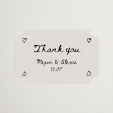 "simple monogram" - Wedding Favor Stickers in Lace by Cass Loh - Front