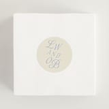 "Luxe" - Wedding Favor Stickers in Ocean by Baumbirdy - In use