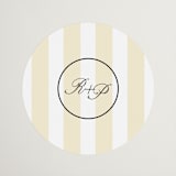 "Elegant and Formal" - Wedding Favor Stickers in Sunshine by Jen Ramsey - Front