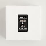 "Bold Stack" - Wedding Favor Stickers in Noir by Alethea and Ruth - In use