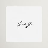 "Tuscany" - Wedding Favor Stickers in Ink by Blustery August - Front