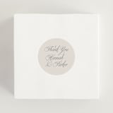 "Let's Say I Do" - Wedding Favor Stickers in Ivory by Petra Kern - In use
