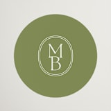 "Perriand" - Wedding Favor Stickers in Moss by Megan Davis - Front