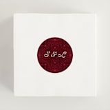 "Victorian Chic" - Wedding Favor Stickers in Garnet by Morgan Kendall - In use