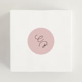 "Modern Fairy Tale" - Wedding Favor Stickers in Linen by Helena Vitto - In use
