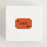 "Bold and Demure" - Wedding Favor Stickers in Amaro by Claire - In use