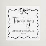 "quirky fun" - Wedding Favor Stickers in Tuxedo by Cass Loh - Front