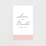 "Romantic Frame" - Wedding Favor Stickers in Soft Petal by SimpleTe Design - Front
