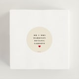 "Pair of Hearts from Disney's Alice In Wonderland" - Wedding Favor Stickers in Ruby by Baumbirdy - In use