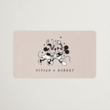 "Disney's Retro Mickey Mouse and Minnie Mouse" - Wedding Favor Stickers in Retro by Sumak Studio - Front