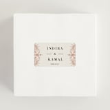 "Regal Mehndi" - Wedding Favor Stickers in Champagne Rose by Oma N. Ramkhelawan - In use
