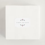 "Islamic Arch" - Wedding Favor Stickers in Scarlet by Sabrin Deirani - In use