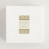 "Aatreya" - Wedding Favor Stickers in Marigold by Pati Cascino - In use