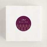"Zardozi" - Wedding Favor Stickers in Amethyst by Mansi Verma - In use