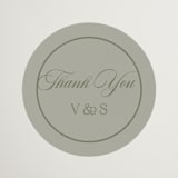 "Country Elegance" - Wedding Favor Stickers in Sage by Lucrecia Caporale - Front