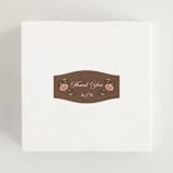 "Blooming path" - Wedding Favor Stickers in Chocolate by Paola Benenati - In Use