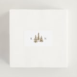 "Gilded Forest" - Wedding Favor Stickers in Snow by Stacy Maalouf - In Use