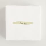 "Love Rests in a Garden" - Wedding Favor Stickers in Oat by Helena Vitto - In use