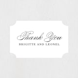 "One and Only" - Wedding Favor Stickers in Classic Bride by Design Lotus - Front