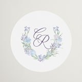 "Hydrangea" - Wedding Favor Stickers in Toscana by Claudia Orengo - Front