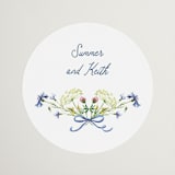 "Wildflower Romance" - Wedding Favor Stickers in Ivory by frau brandt - Front