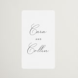 "Limelight" - Wedding Favor Stickers in Linen by Olivia Kanaley Inman - Front
