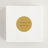 "Silhouette" - Wedding Favor Stickers in Sunrise by Lindsay Megahed - In use