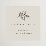 "White Oak" - Wedding Favor Stickers in Dove by Amy Kross - Front