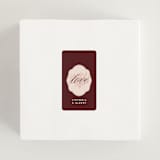"Museum" - Wedding Favor Stickers in Burgundy by Nazia Hyder - In use