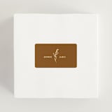 "Classic and Floral" - Wedding Favor Stickers in Bark by Jen Ramsey - In use