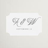 "Terra" - Wedding Favor Stickers in Snow by Pixel and Hank - Front