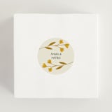 "Vintage Wildflowers" - Wedding Favor Stickers in Yolk by Morgan Kendall - In use