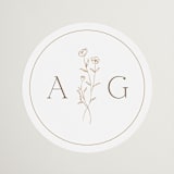 "kouignette" - Wedding Favor Stickers in Chiffon by chocomocacino - Front