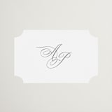 "Regal" - Wedding Favor Stickers in Snow by Melinda Denison - Front