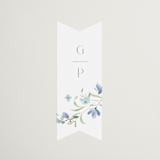 "Sweeping Meadow" - Wedding Favor Stickers in Aquamarine by Everett Paper Goods - Front