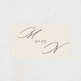 "Infinite" - Wedding Favor Stickers in Ivory by Angela Thompson - Front
