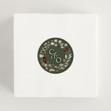 "fleur sauvage" - Wedding Favor Stickers in Vert by Erin Deegan - In use
